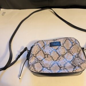 Radley London cross body bag reptile print in VGUC
